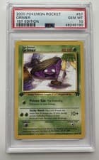 2000 Pokemon Team Rocket Grimer 1st Edition #57 PSA 10 GEM MINT