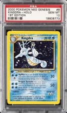 2000 POKEMON NEO GENESIS 1ST EDITION #8 KINGDRA-HOLO PSA 10