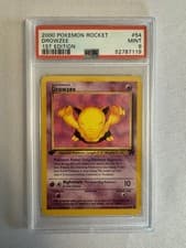 2000 Pokemon - 1st Edition Drowzee Non Holo - Team Rocket 54/82 PSA 9 Mint! WOTC