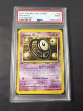 PSA 9 MINT 2001 POKEMON NEO DISCOVERY UNOWN O #69 1ST EDITION ENGLISH