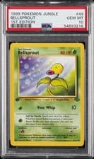 1999 POKEMON JUNGLE 1ST EDITION #49 BELLSPROUT PSA 10