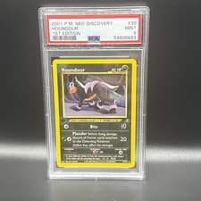 1st Edition Houndour Neo Discovery 39/75  PSA 9 WOTC