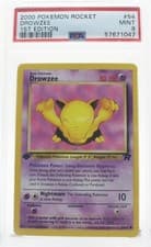 PSA 9 MINT 2000 Pokémon Team Rocket #54 Drowzee 1st Edition !!!