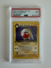 Dark Electrode 34/82 1st Edition 2000 Pokémon Team Rocket PSA 9 Mint