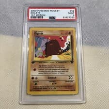 2000 Pokemon Team Rocket 1st Edition Diglett 52/82 PSA 9 Mint
