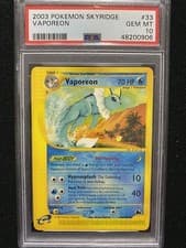 2003 Pokemon Skyridge Vaporeon 33/144 PSA 10 Gem Mint