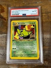 Pokemon 2001 Neo Discovery 1ST Edition METAPOD #42 PSA 8 RARE