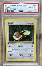 Pokemon Eevee Team Rocket 1st Edition #55 PSA 10 Gem Mint *READ*