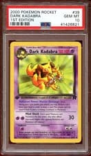 PSA 10 GEM MINT Dark Kadabra 39/82 Team Rocket 1ST EDITION Pokemon Card