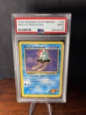 2000 Pokemon Gym Heroes TCG Card Misty's Tentacool 1st Edition #32 PSA 9 Mint