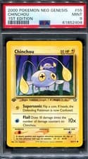 PSA 9 Pokemon 2000 1st Edition Neo Genesis Chinchou Common #55