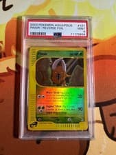 Pokemon TCG Aquapolis e-reader 2003 pinsir reverse foil #101 PSA 9