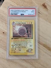2000 Pokemon Gym Challenge 1st Edition Lt. Surge's Electrode 52/132 PSA 9 Mint