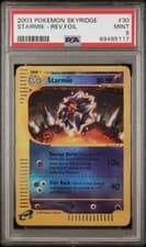 2003 Pokemon Skyridge 30 Starmie Reverse Foil PSA 9