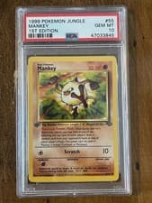 1999 Pokemon Card Jungle Set 1st Edition Mankey #55 PSA 10