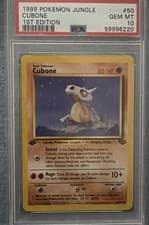 1999 Pokemon Jungle 1st Edition Cubone #50 PSA 10 Gem Mint
