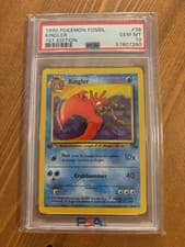 1999 Pokemon Fossil 1st Edition Kingler #38 PSA 10