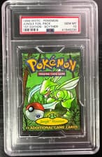 1999 Pokemon Jungle 1st Edition Booster Pack Scyther PSA 10 GEM MINT