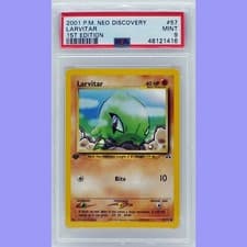 Pokemon 1st Edition Larvitar 57/75 Neo Discovery PSA 9 MINT