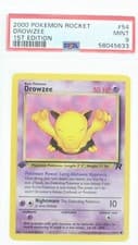 PSA 9 MINT 2000 Pokémon Team Rocket #54 Drowzee 1st Edition !!!