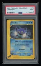 POKEMON Aquapolis CHINCHOU 70/147 Common PSA 9 MINT Vintage WOTC Low POP