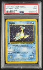 LAPRAS HOLO PSA 9 1999 POKEMON FOSSIL 1ST EDITION #10/62 MINT 9412