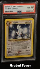 Neo Genesis Unlimited Togetic PSA 8 HOLO (7600) 16/111 Pokemon