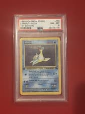 Lapras Holo 10/62 Fossil 1st Edition PSA 8 NM-MT 1999 Pokemon WotC