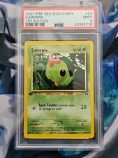 2001 Pokemon Neo Discovery 1st Edition Caterpie 53/75 #53 Graded PSA 9 Mint