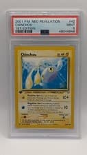 2001 Pokemon 1st Edition Neo Revelation Chinchou 42/64 PSA 9 MT!