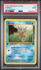 PSA 9 MINT Horsea Fossil 1st Edition 1999 WOTC Pokemon 49/62