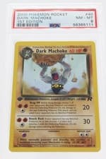 PSA 8 NEAR MINT-MINT 2000 Pokémon Team Rocket #40 Dark Machoke 1st Edition !!!