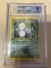 Jumpluff Holo Pokemon Card 1st Edition Neo Genesis WoTC 7/111 BGS PSA 8 NM-Mint
