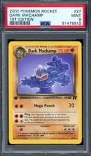 PSA 9 Pokemon 2000 1st Edition Team Rocket Dark Machamp Rare #27