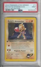 2000 Pokemon Gym Heroes 1st Edition Rocket's Hitmonchan #11/132 PSA 9