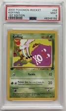 2000 Pokemon Team Rocket Koffing 1st Edition #58 PSA 9 MINT