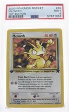 PSA 9 MINT 2000 Pokémon Team Rocket #62 Meowth 1st Edition !!!