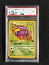 1999 POKEMON FOSSIL 1ST EDITION #46 EKANS PSA 9