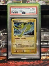 2007 POKEMON EX POWER KEEPERS GOLD STAR #101 JOLTEON-HOLO PSA 10