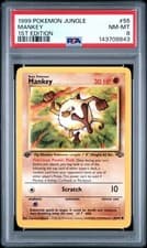 PSA 8 NM/MT 1999 POKEMON JUNGLE 55 MANKEY 1ST EDITION ENGLISH