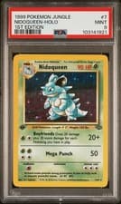 1999 POKEMON JUNGLE 1ST EDITION #7 NIDOQUEEN-HOLO PSA 9