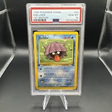 1999 Pokemon Card Fossil Set 1st Edition Shellder #54 PSA 10 54/62 English