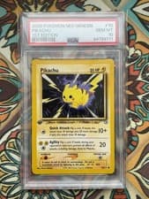 2000 Pokémon Pikachu Neo Genesis 1st Edition #70 PSA 10 - POP 408