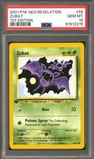 Pokemon Neo Revelation 1st Edition Zubat 59/64 PSA 10 GEM MINT