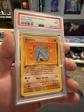 1999 Pokémon Jungle Rhyhorn 1st Edition #61 PSA 9 Mint WOTC Vintage