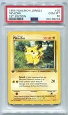 Pokemon Pikachu Jungle 1st Edition #60 PSA 10 Gem Mint