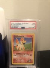 69062487 Blaine's Ponyta 2000 Pokemon Gym Challenge 1st Edition 64/132 PSA 9