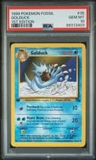 PSA 10 GEM MINT Golduck 35/62 Fossil 1st Edition