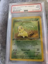 Pokemon Neo Genesis Chikorita #54/111 1st Edition Psa 9
