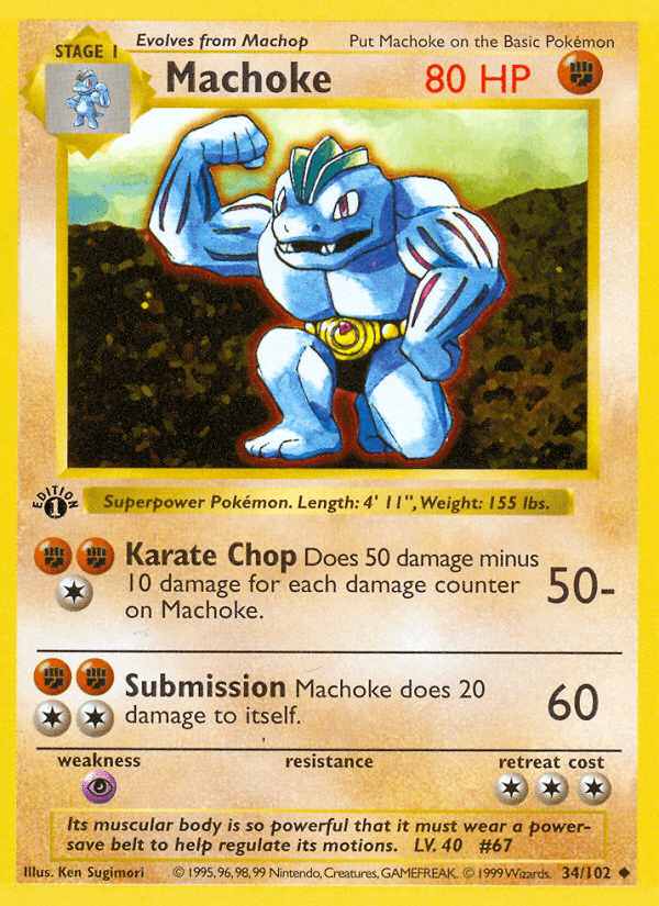 Machoke — Base 34/102